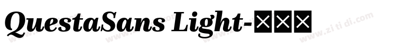QuestaSans Light字体转换